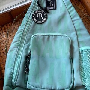 Robin Ruth Teal Women’s Hawaii Aloha Sling Backpack Bag PRICE DROP